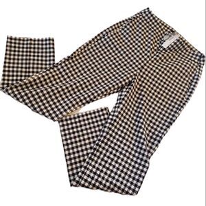 NWT J. Crew Remi Navy Checker Straight Crop Pant 10 Tall NWT